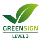 Award Green Sign Level 3
