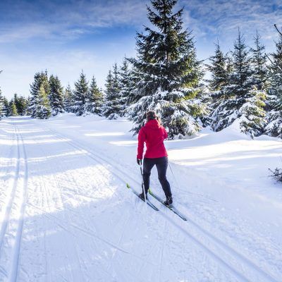 Winter cross-country skiing