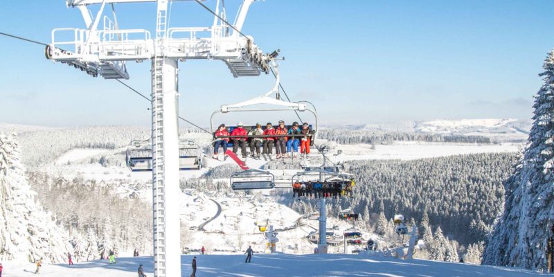 Achter Sessellift im Skiliftkarussell Winterberg