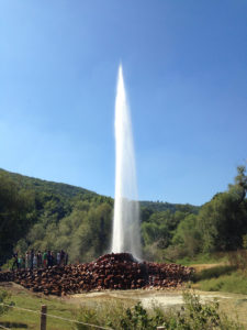 Der Geysir von Andernach in der Eifel