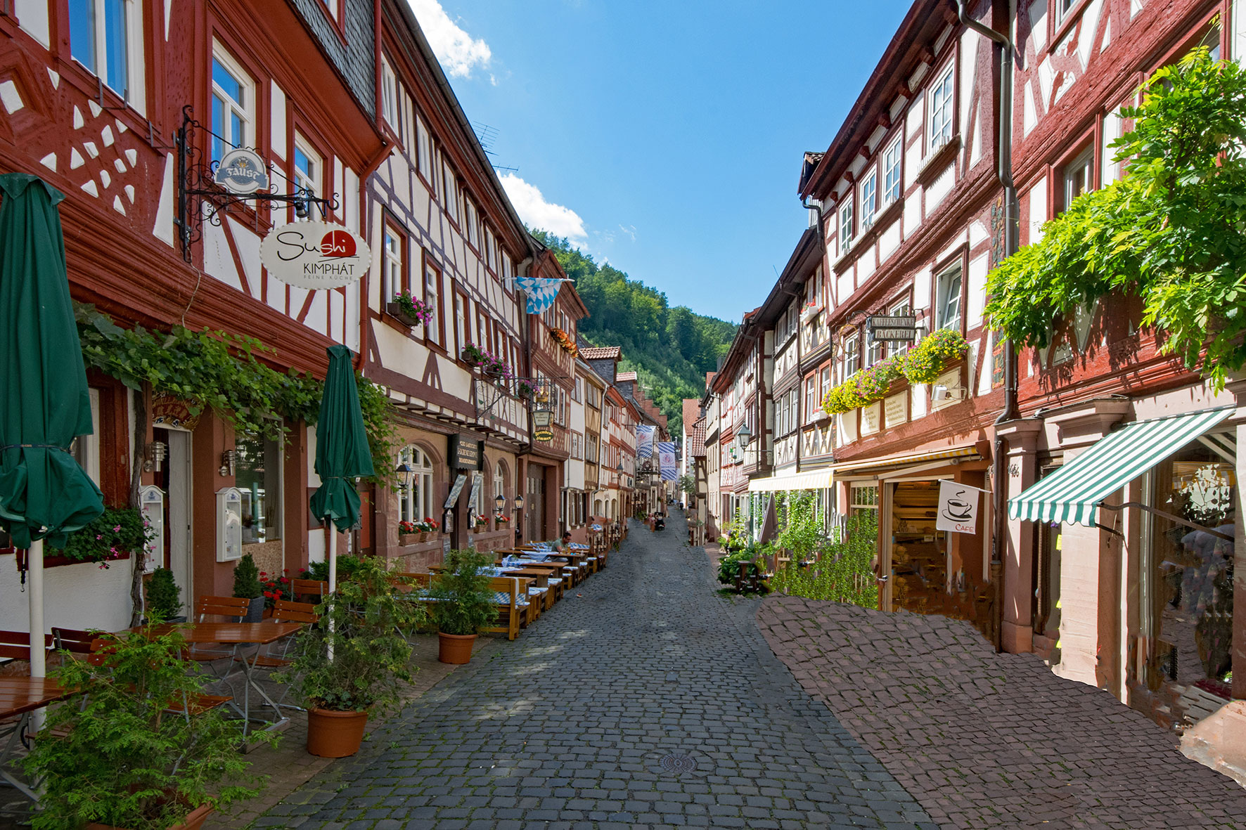 Romantische Gasse in Miltenberg