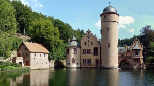 Mespelbrunn moated castle in Spessart