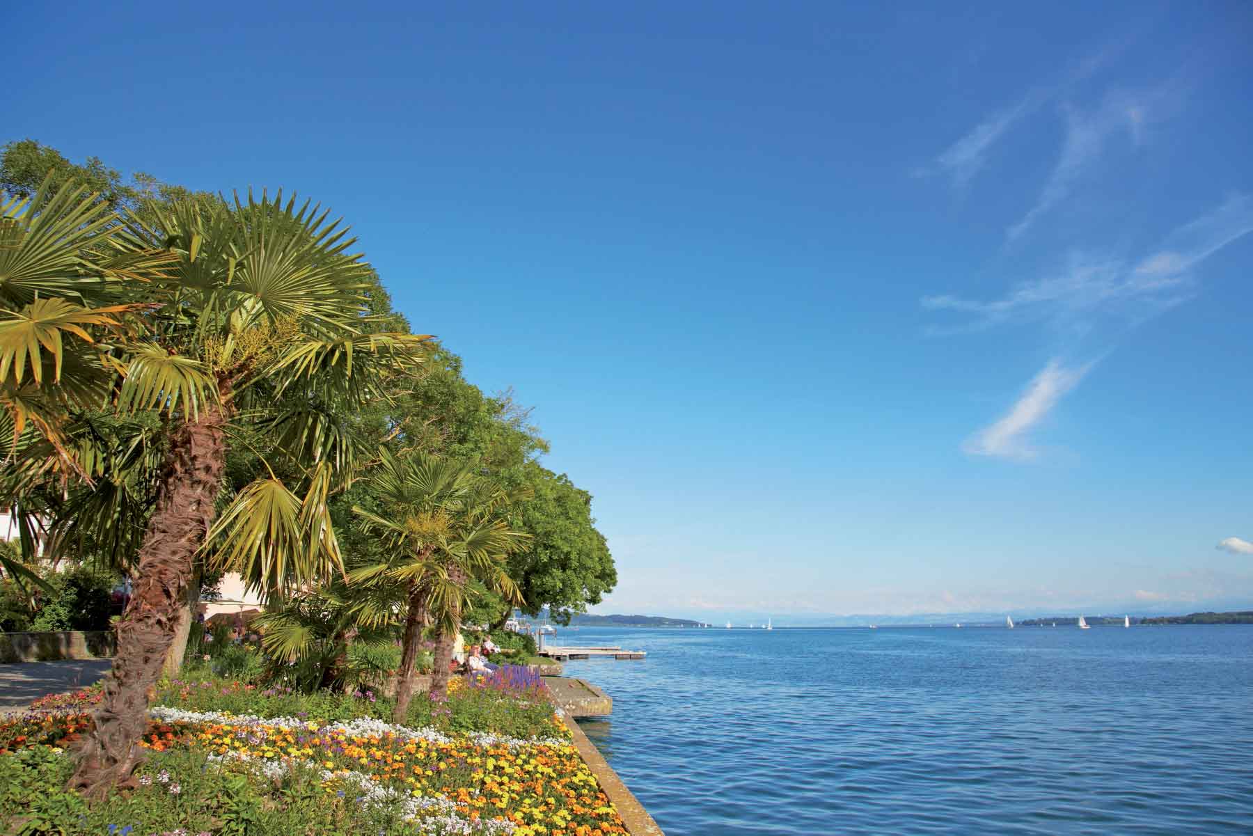 Der Gartenkulturpfad in Überlingen am Bodensee.