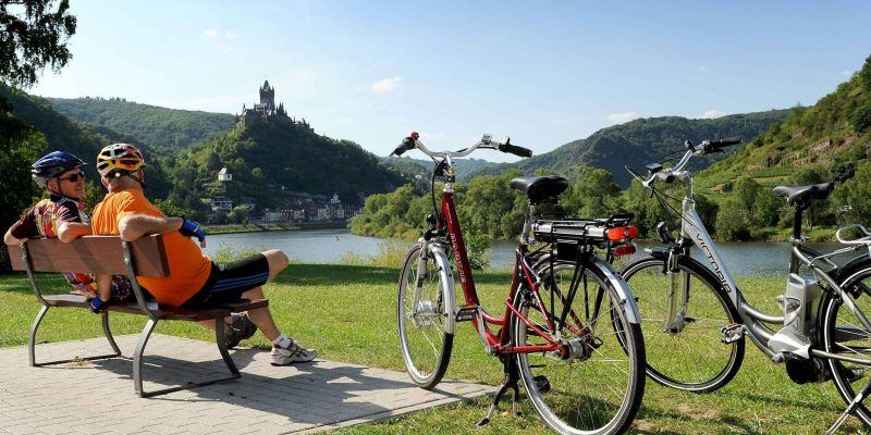 An den Ufern der Mosel macht Radfahren besonders viel Spaß.