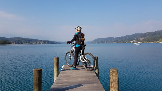 Radfahrer am Wörthersee