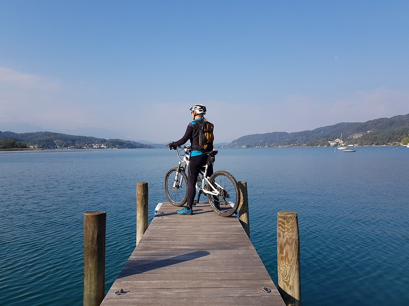 Radfahrer am Wörthersee