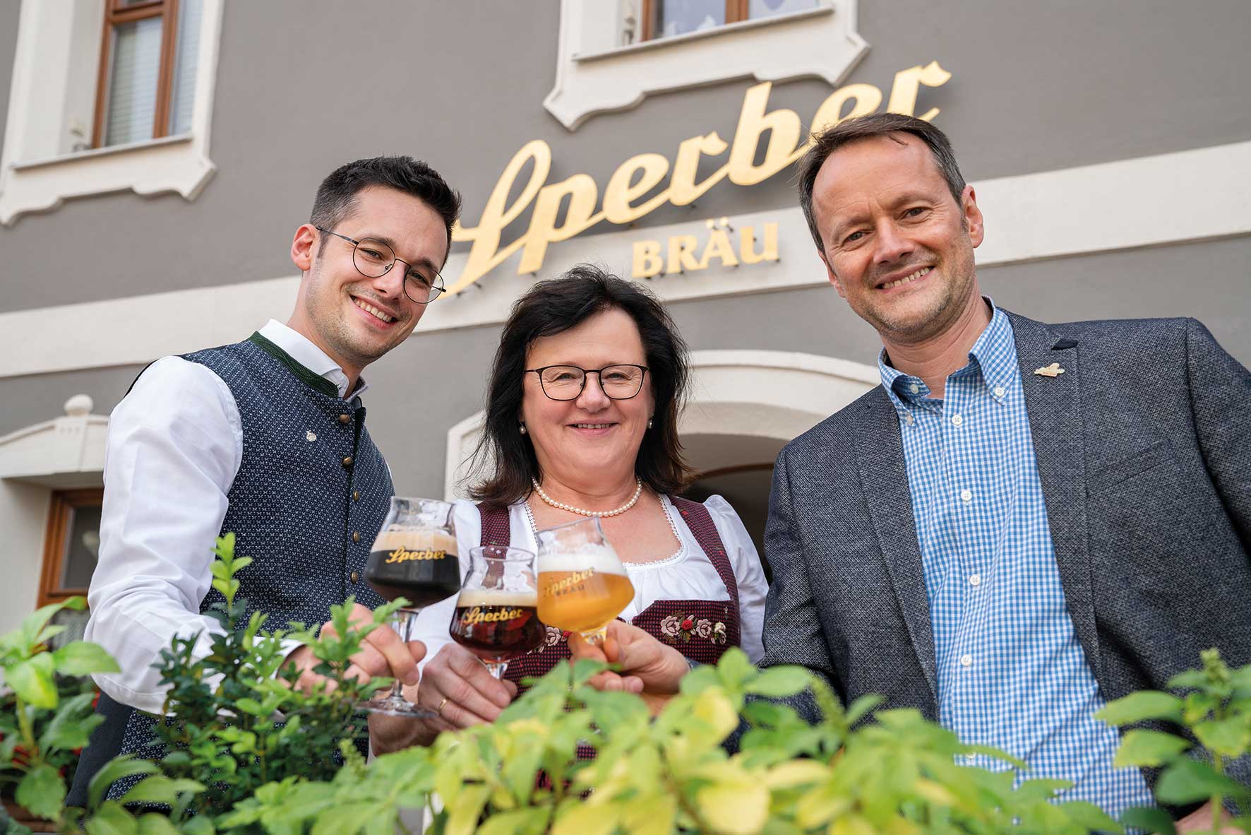 Familie Sperber vom Flair Hotel Brauereigasthof Sperber Bräu