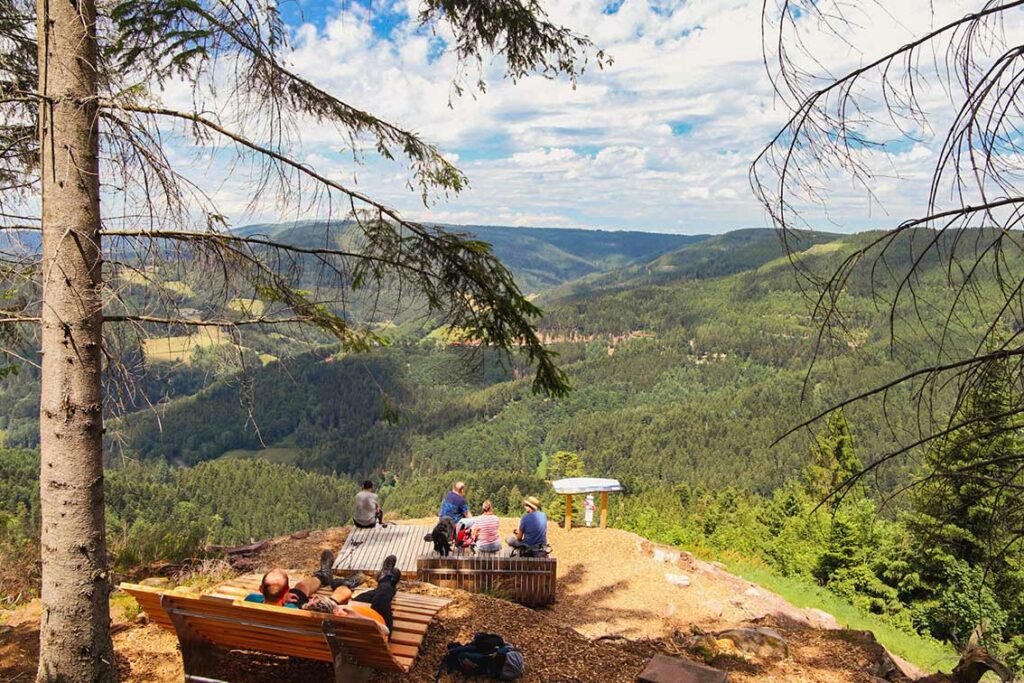 Foto vom Rastplatz Genussplattform Marienruhe am Premiumwanderweg Teufelskanzelsteig