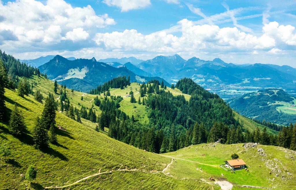 Foto vom Hochries, einem Berg in den Alpen nahe Samerberg