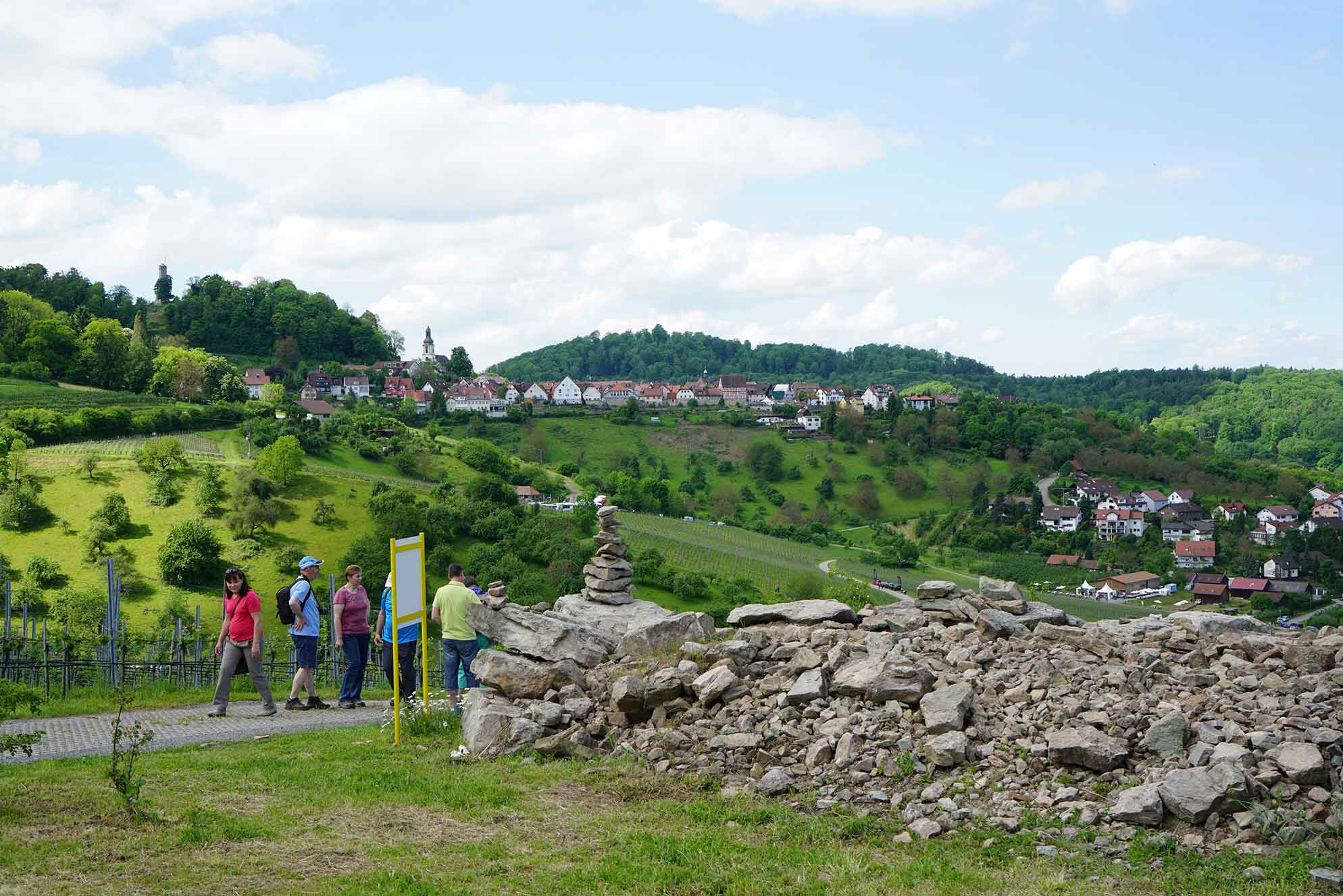 Wanderer in Weinsberger Tal