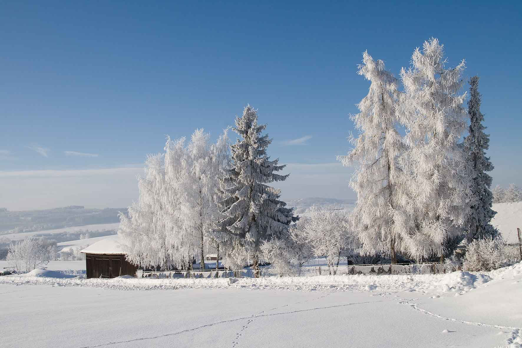 Winterurlaub Frankenwald Dobrachtal